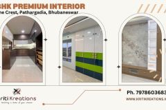 3 BHK Premium Interior Design at The Crest, Pathargadia, Bear KIIMS Medical College