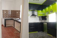 kitchen renovation before and after photo bhubaneswar