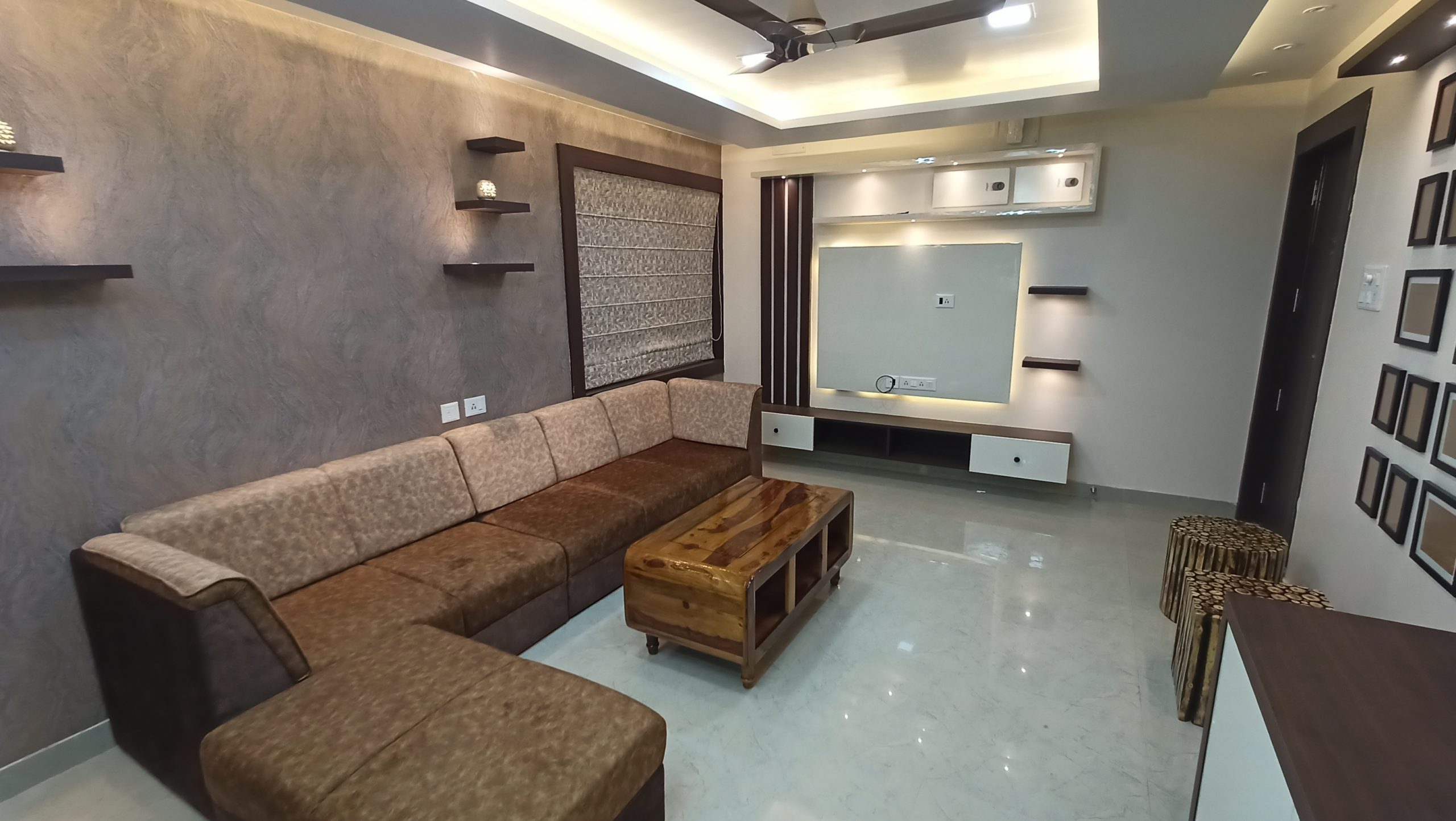 3BHK Apartment Interior Designed in Bangalore | Design Cafe